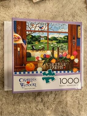 Charles Wysocki Cheer-Up Farms 1000-Piece Jigsaw Puzzle - Multicolor
